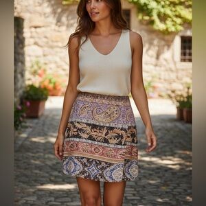 Rachel Zoe paisley pattern pencil  skirt new with tags size 8